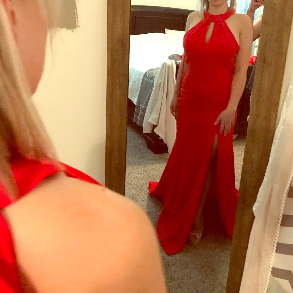 *Brand New* Red Open back gown size 6